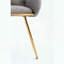 Chaise d'appoint en velours - Pieds en métal plaqués or - Conception moderne simple-1646579528
