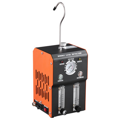 Détecteur de fuite de machine à fumée automobile, testeur de vide DC DC 12V avec pompe à air intégrée, manomètre, débitmètre, jauge de niveau d'huile, mode 2 pour voitures, motos, camions, bateaux, VTT