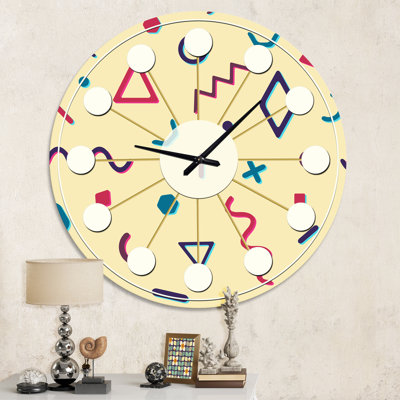 Horloge murale rétro Mid-Century