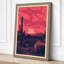 Desert at Sunset Rustic - Wrapped Canvas-187721031-187721037