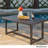 Minkah Rectangular Metal Outdoor Dining Table , 59'' in. W 34'' in. D-991785748