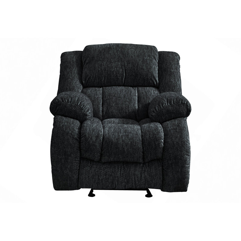 Fauteuil inclinable souple, fauteuil inclinable Stonic, Noir
