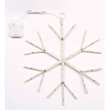 Birch Branch Snowflake Battery Lighted Window Decor