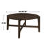 Ensemble 2 pièces de tables basses et de tables de bout en bois brun foncé