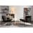 Armchair With Arm Pocket In Dark Gray. 2 Chairs 1 Box. Modern Look For Interior Spaces. Metal Construction, Comfortable Crushed Foam, Skin- Braid. Effortless Assembly Upholstered Gray Pocket. A Home.-1308843680