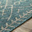Tapis d'intérieur / extérieur oriental sarcelle / kaki Hongming-909030873