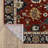 Caia Traditional Floral Rust Red/ Blue Area Rug-1937778142