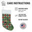 Chaussette de Noël noir et beige Norfolk Terrier