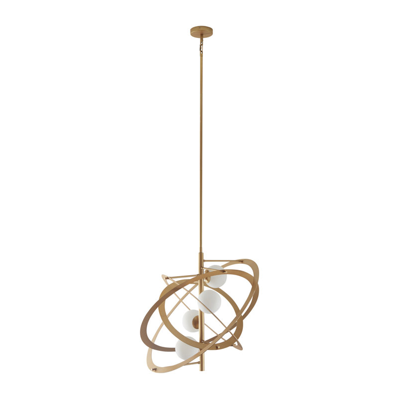 4 - Light LED Sputnik Sphere Chandelier
