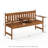 Ayca Solid Wood Outdoor Bench
