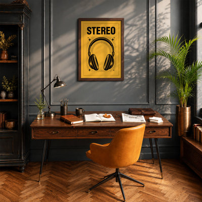 Stereo Sound Bold Retro - Framed Print