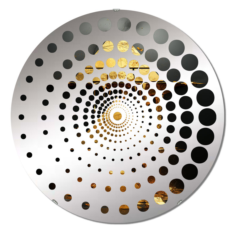 Ketchan - Miroir mural spiralé, 31,4 po x 31,4 po