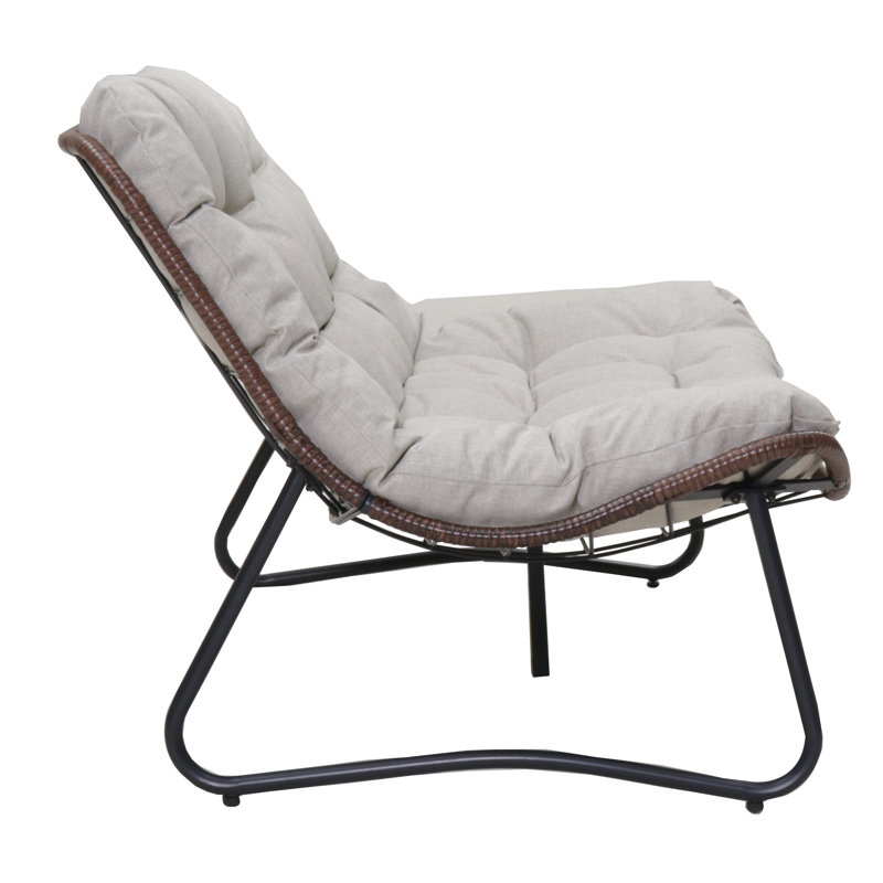 Causeuse de patio avec coussin