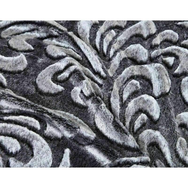 Floral Duvet Cover Set with Pillowcases Included, Super King, Gray