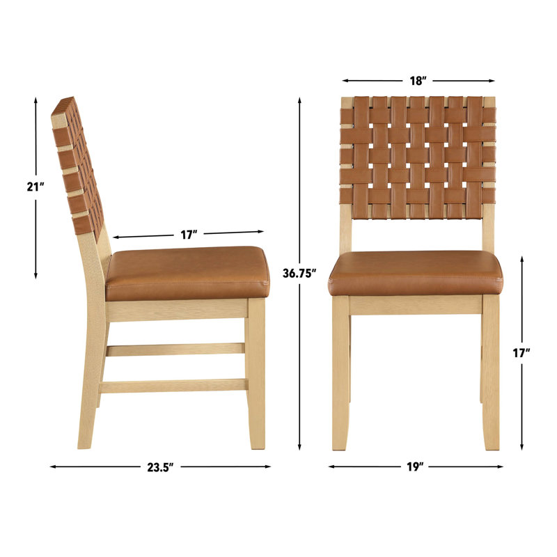 Chaise d'appoint rembourrée Reid, Sable, Chameau