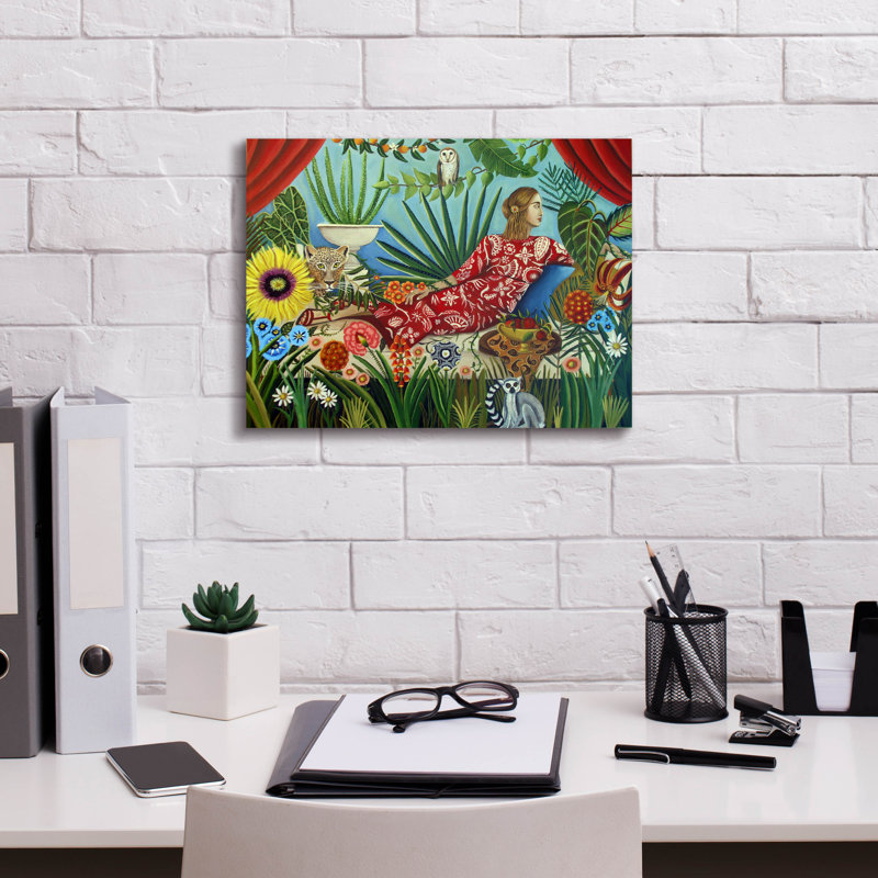 «Off the Grid» par Catherine A Nolin, art mural sur toile, H 12 po x l 16 po x P 0,75 po