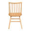 Chaises de salle à manger chic et courbées, finition chêne naturel, de 2, côté finition élégante 2, meubles de pièce en bois