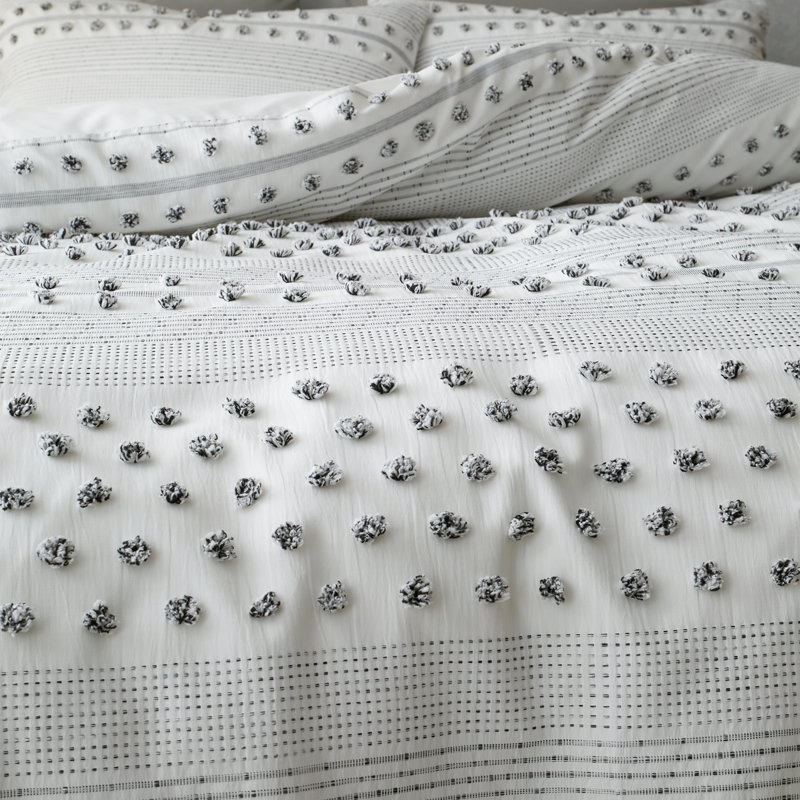 Polyester Abstract Duvet Cover Set with Pillowcases, Double - 2 Standard Pillowcases
