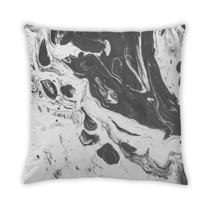 Coussin décoratif Abstract Paint Splatter 10, Microsuède