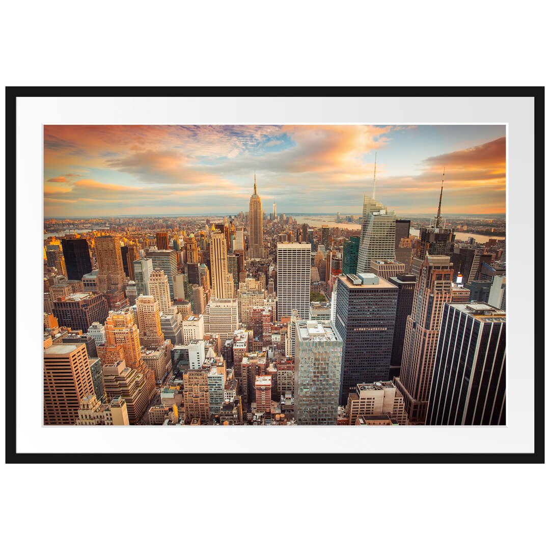 Gerahmtes Poster Skyline von New York