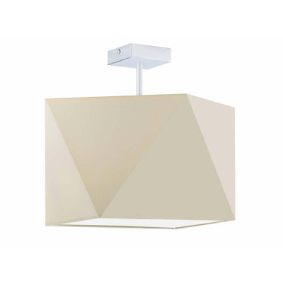 Demarian Fabric Semi Flush Mount