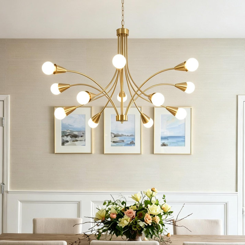 Luminaire suspendu 12 lumières Spoutnik