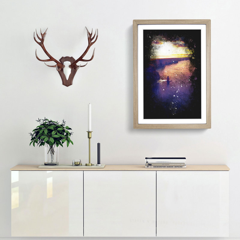 Sunset - Framed Print, Oak Framed, 45cm H x 33cm W x 2cm D