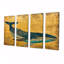 Amyerra - Ensemble de 4 décorations murales baleines-106425075