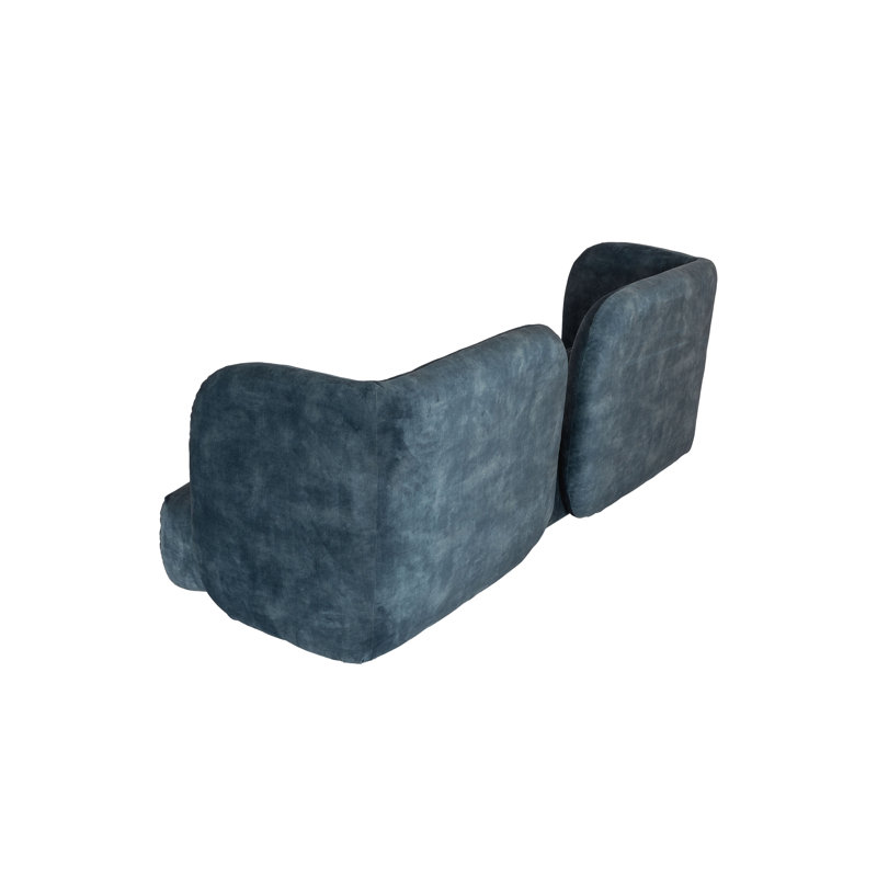 Fat-A Velvet Sofa, 28.8" H x 71" W x 32.7" D