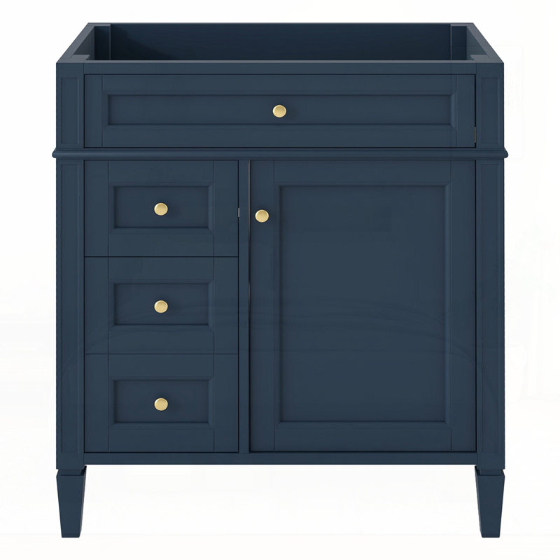 Meuble-lavabo de 30 po sans lavabo supérieur, Bleu