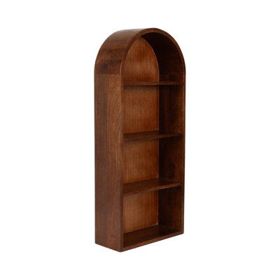 Arcott Wood Arched Wall Storage Shelf
