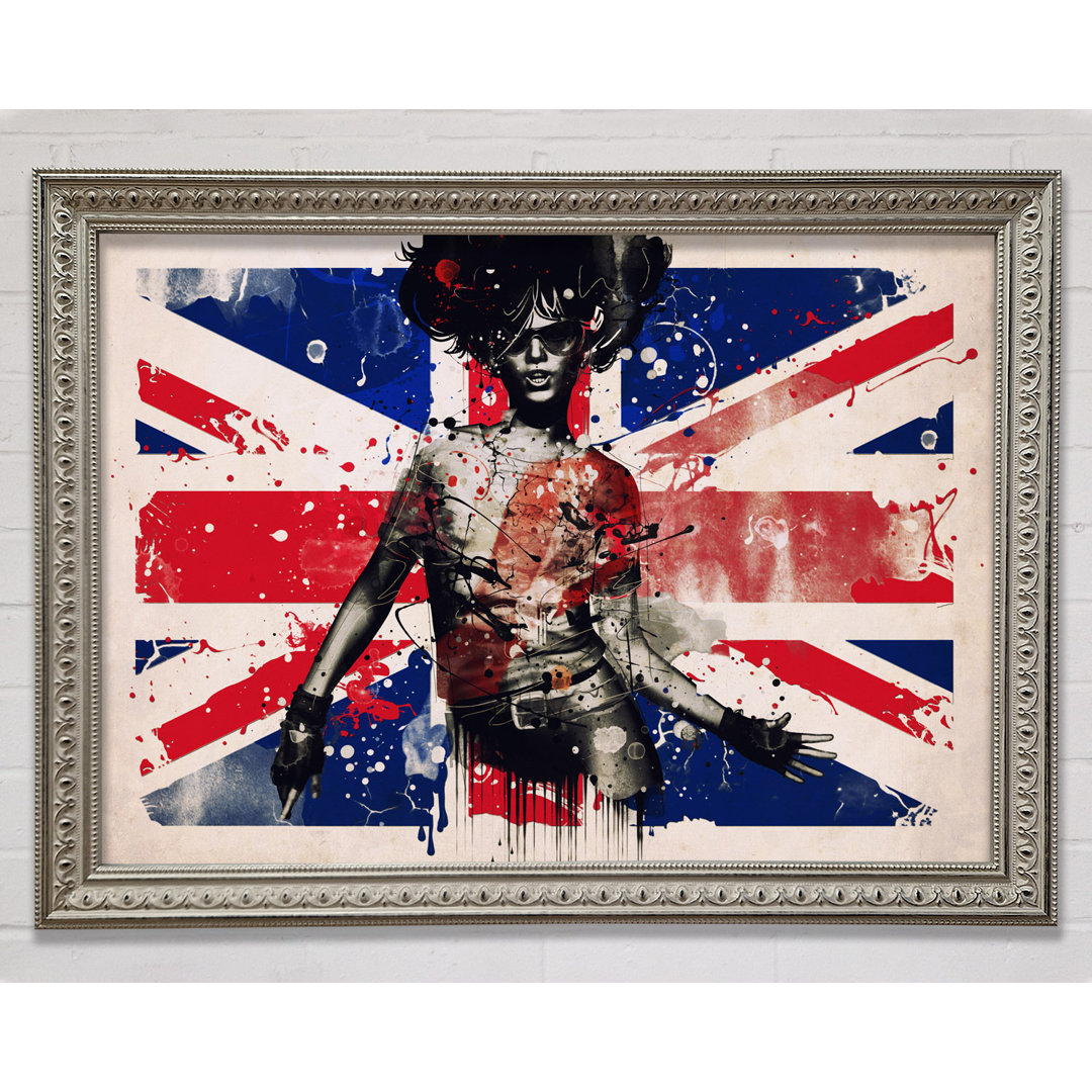 Union Jack Woman - Druck