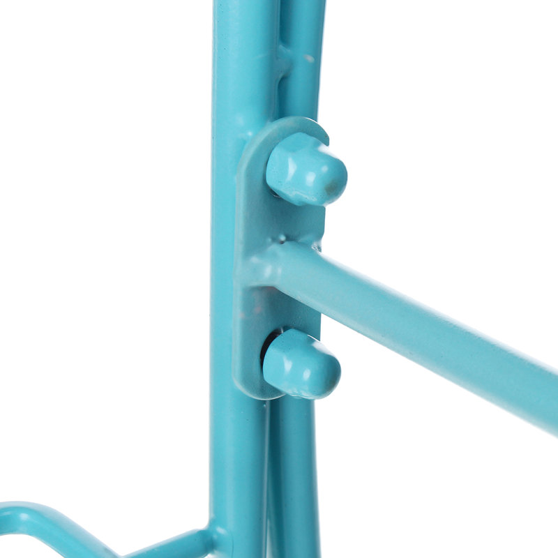 Hershel Metal Weather Resistant Plant Stand, Blue