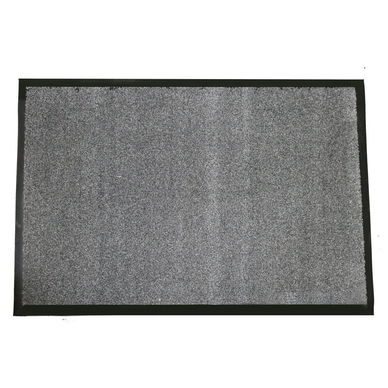 Verville Indoor Doormat, 24" W x 36" L, Charcoal