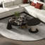 Ensemble de tables basses en marbre moderne