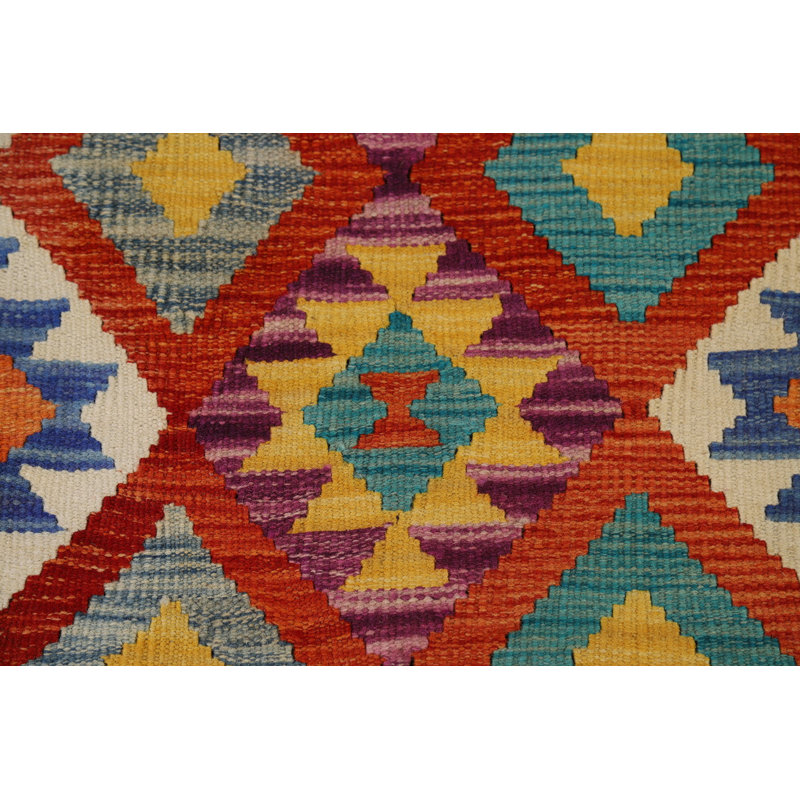 Tapis oriental en laine Kilim All-Over 8 x 10
