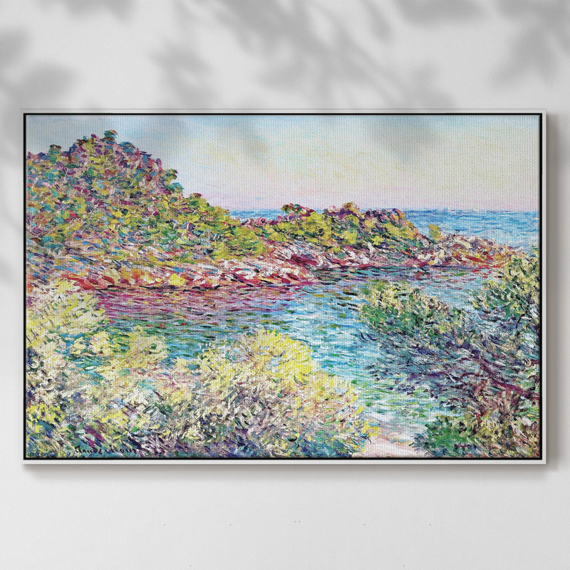 Paysage près de Montecarlo, 1883, H 17 po x l 25 po x P 2 po, Blanc