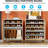 31.5” White & Natural Wooden Shoe Cabinet With Doors-1481269056