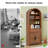 Aterlia 79.7" Arched Storage Bookcase-1785651446