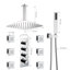 Herathena 3 Functions Ceiling Mounted Luxury Shower System with 6 Body Jets (Rough-in Valve Included)-66097077