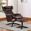 Fauteuil inclinable en similicuir avec repose-pieds Vantasia-1462672525