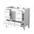 Bathroom Vanity Without Sink (White)