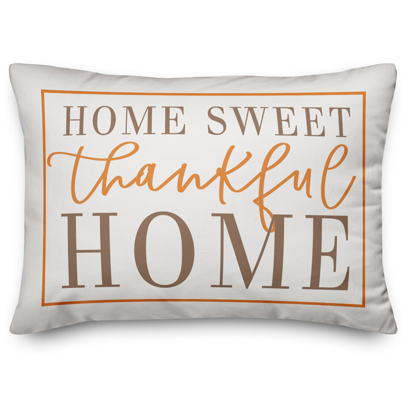  Coussin Home Sweet Thankful Home