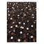 Tapis brun chocolat Jed