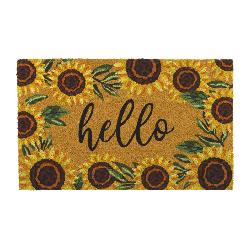 Paillasson antidérapant 30x18, Sunflower