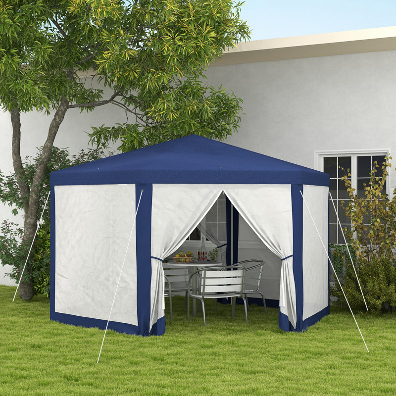 Ashanti-Leigh Party Tent, Blue, 250cm H x 394cm W x 341cm D