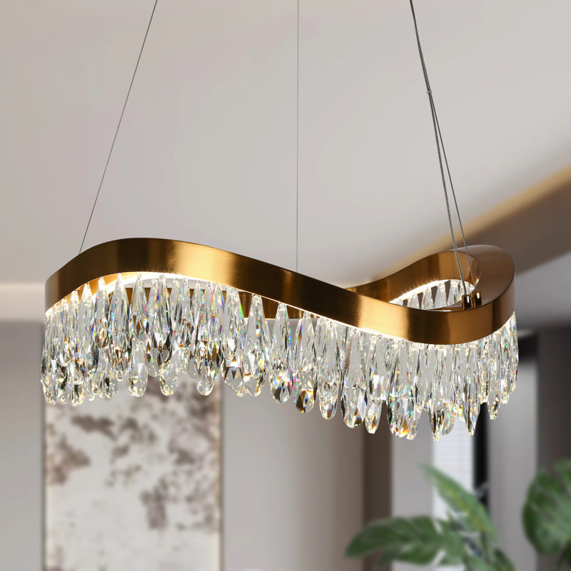 Lustre en roue de chariot à 1 lumière DEL 25 po Irma