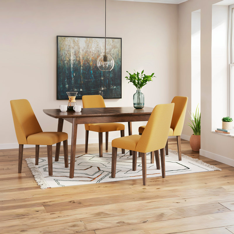 Munana Upholstered Side Chair, Yellow