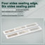  Porte pliante en verre givré 3-Lite, porte pliante en bois manufacturé massif, porte pliante intérieure avec ensemble de quincaillerie pour garde-robe, garde-manger, salle de bain, salle de lavage 48 po x 80 po-108500844