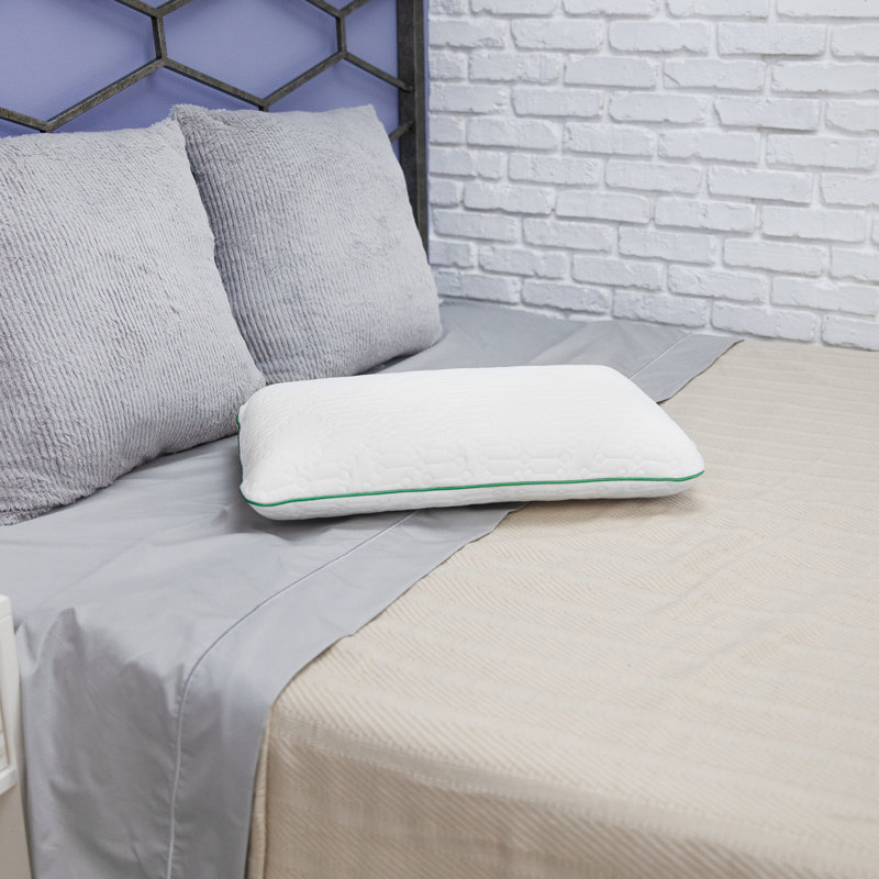 Fresh And Clean Classic Comfort Memory Foam Pillow With Ultra-Fresh Treated Fabric